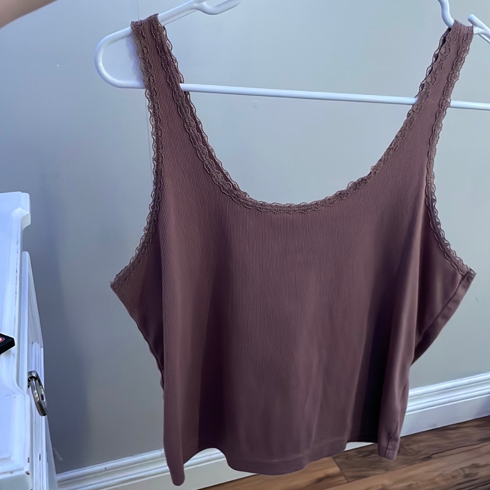 pink lace strap tank top (wild fable) from target